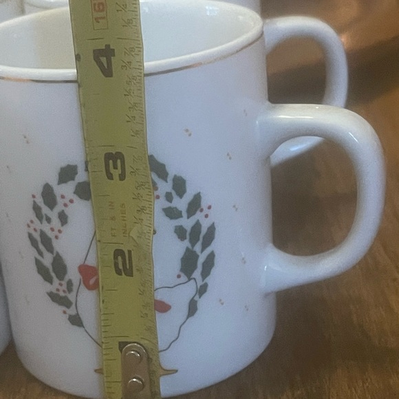 Vintage Christmas Goose Mugs Cups Set of 4 - Picture 5 of 5